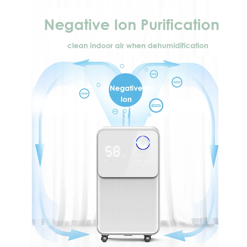 Умный осушитель воздуха 220 В л/день светодиодный дисплей низкий уровень шума