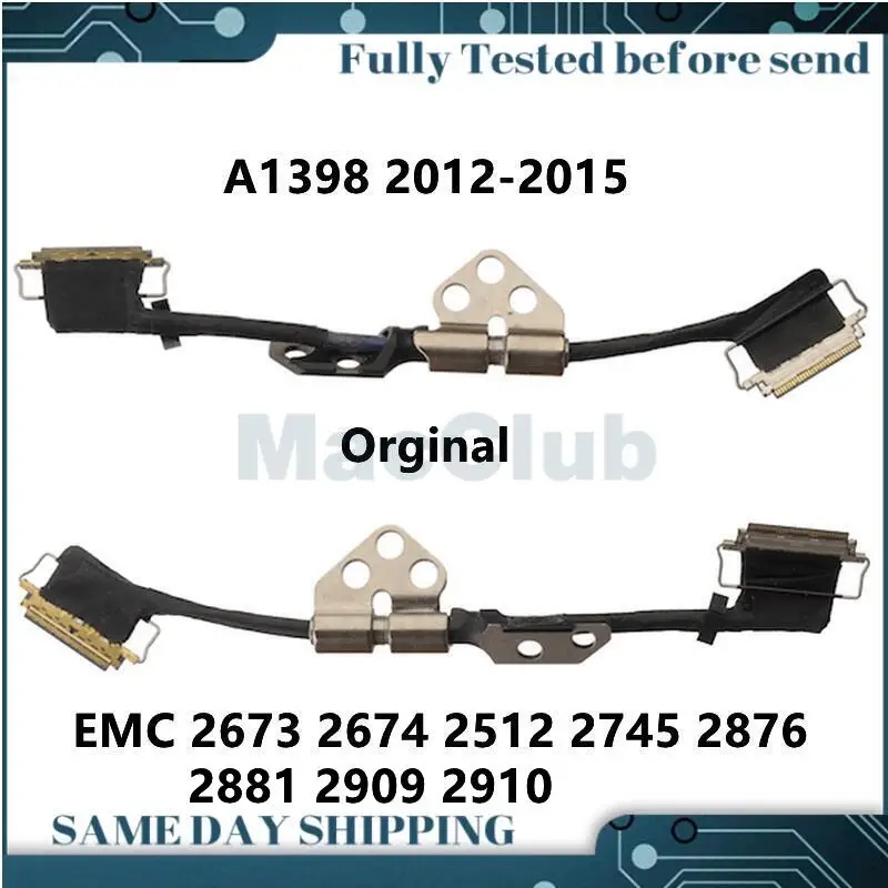 A1398 LCD LVDs кабель экрана дисплея гибкий для MacBook Retina 2012-2015 EMC 2512 2673 2674 2745 2876 2881 LVDS |