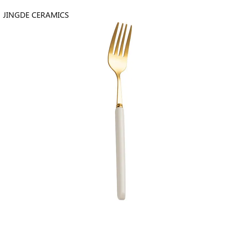 

4PCS Nordic Stainless Steel Dinnerware Tableware Steak Knife Fork Coffee Spoon Flatware Household Dishwasher Safe Cutlery
