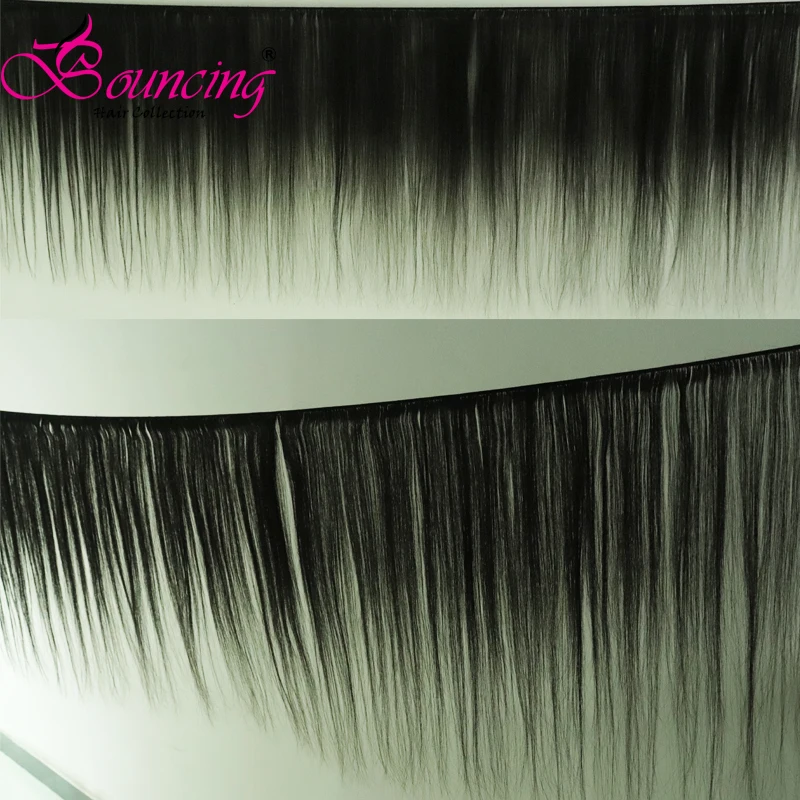 Прыгающие волосы бразильские человеческие волосы remy 10-40 дюймов Пряди с закрытием с детскими волосами прямые волосы плетение для женщин низкое соотношение