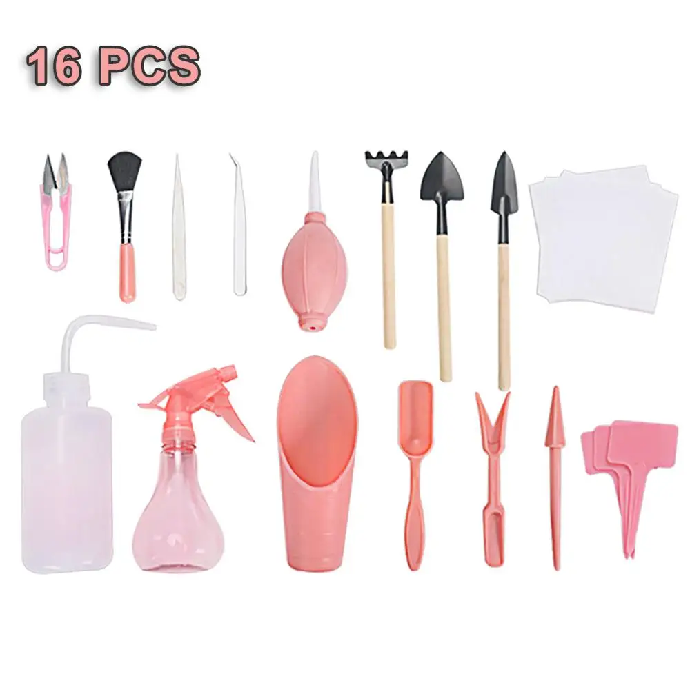 16 шт. Набор садовых плантаторов для суккулентов DIY инструментов трансплантации