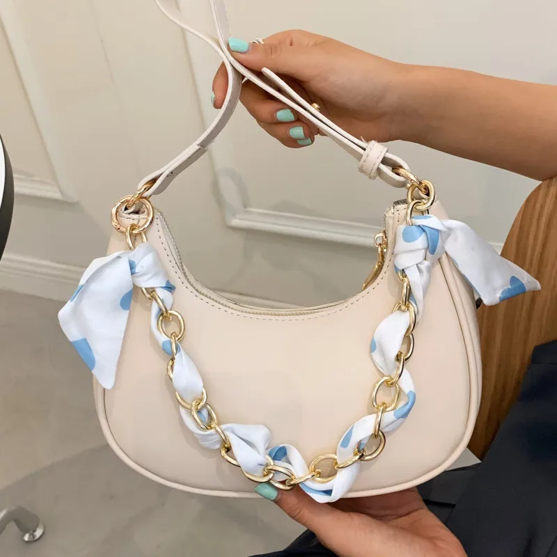 

Роскошные мягкие женские дизайнерские сумки-Хобо с цепочкой