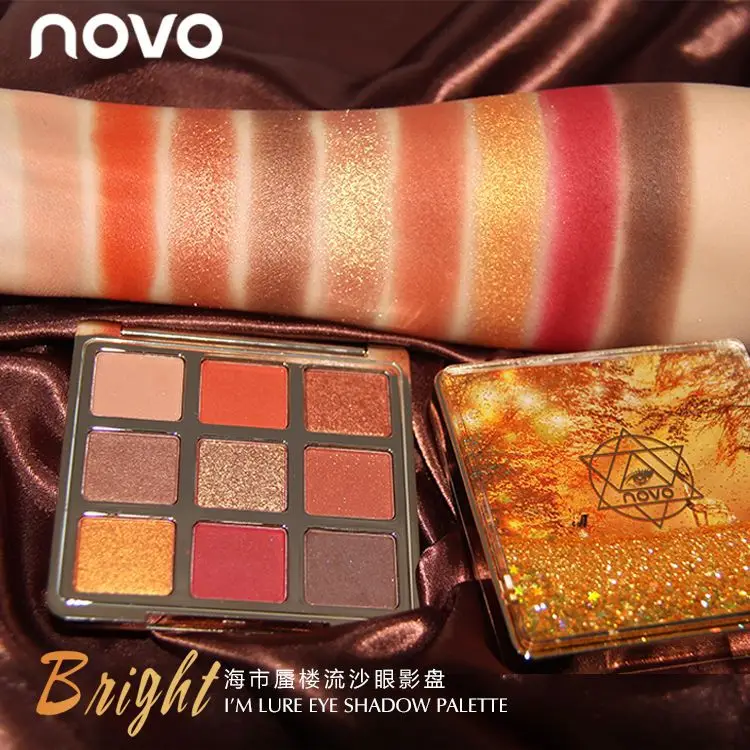 Новая брендовая Очаровательная палитра теней для век Novo 9 цветов макияжа матовая