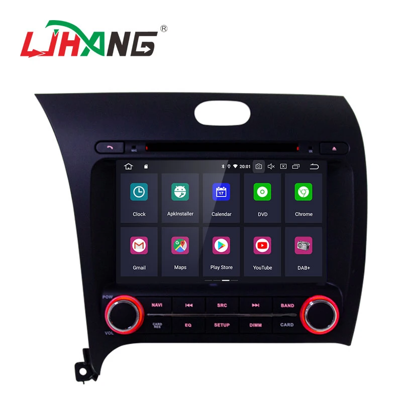 LJHANG 8 дюймов Android 9,0 автомобильный dvd-плеер для Kia CERATO K3 FORTE 2013 wifi Мультимедиа 2 Din автомагнитола стерео Авто