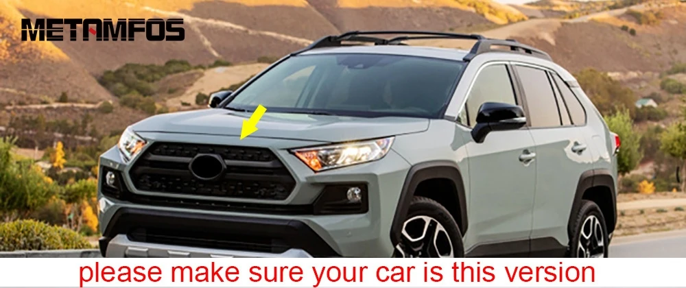 Для Toyota Rav4 для Previa Rav 4 Приключения 2019 2021 Хром спереди двигатель машины стример