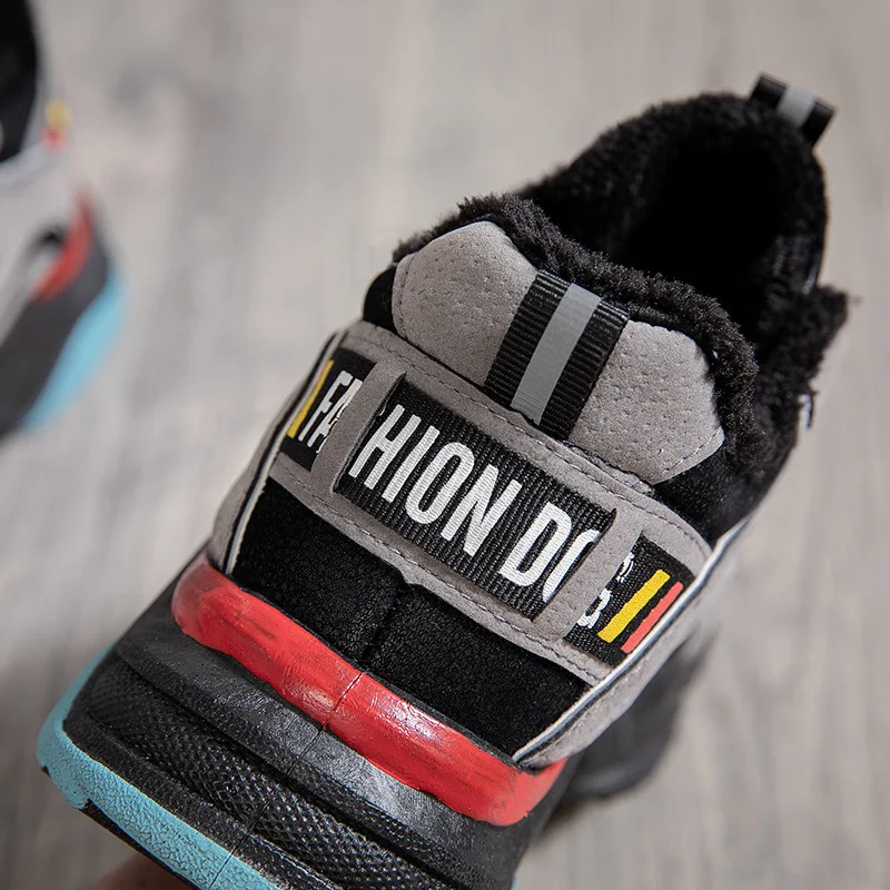 

Winter Platform Sneakers Women 2019 New Shoes Woman black Sneakers Ladies Students Casual Shoes Plush Warm Autumn Dad Shoes Fur