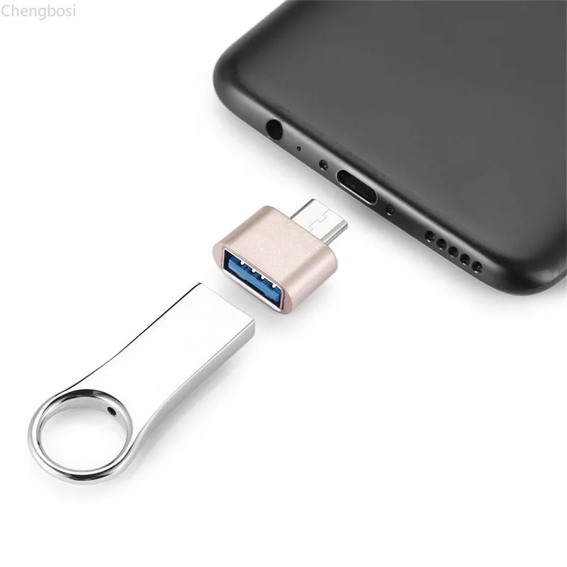 Мини OTG кабель USB адаптер Micro / Type C в конвертер для samsung xiaomi Tablet PC Android MP3 U диск ридер