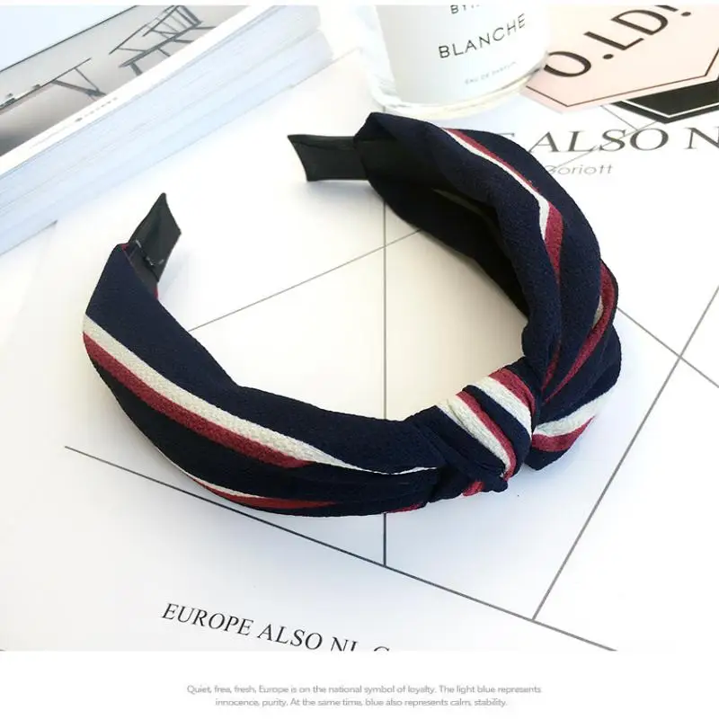 

Plaid Cotton Hair Bands Knotted Hair Band for Women Headbands Hairbands Headwear 2021 New Fashion Hair Accessories