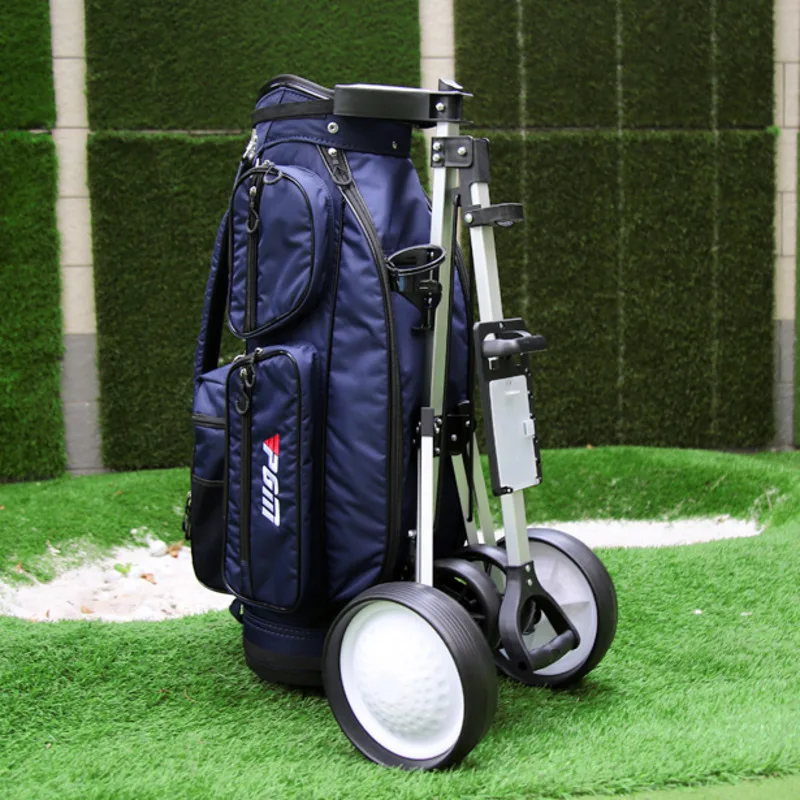 

Multi functional panel Golf charter car practical water bottle rack golf cart smooth wheel folding golf cart