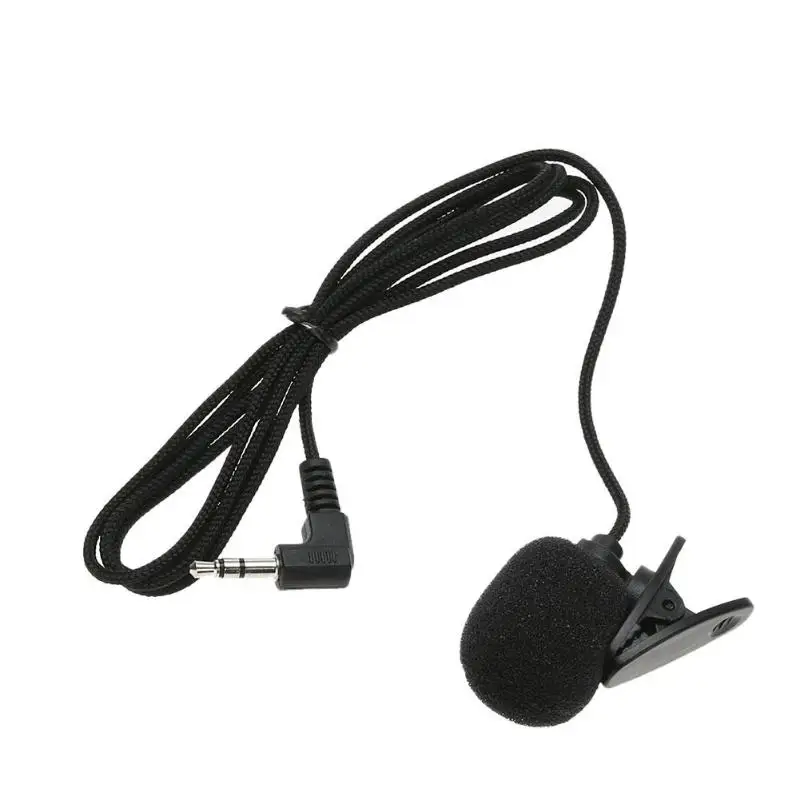 Проводной мини микрофон с зажимом 3 5 мм и внешним аудио адаптером Mini USB для камеры