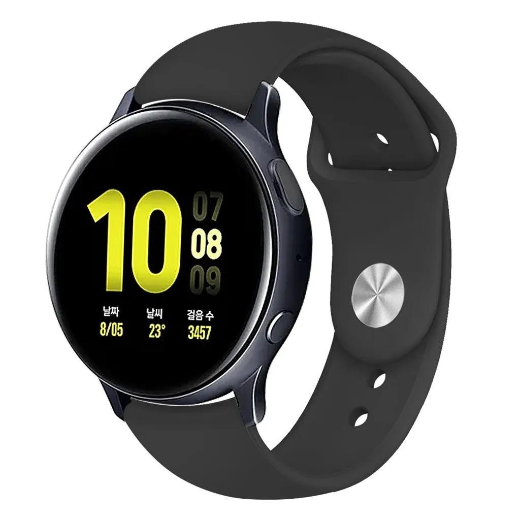 Ремешок для часов Samsung Galaxy watch Active 2 ремешок 40/44 ММ Спортивный мягкий силиконовый
