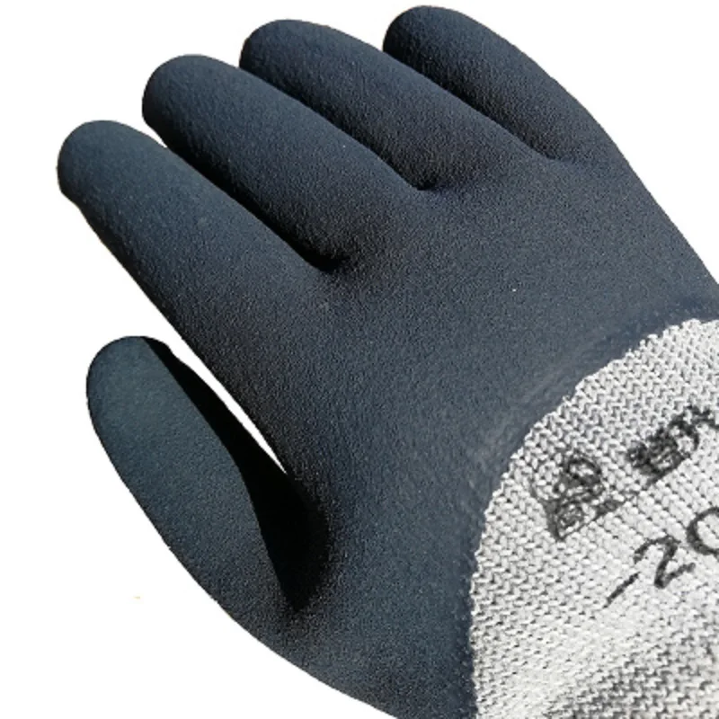 10 пар-20 низкотемпературные перчатки латексное погружение ПВХ покрытие защита