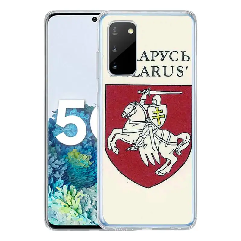 

Belarus Flag Phone Case For Samsung S10 S10lite 2019 S9 S9plus S8 S7 Transparent Cases
