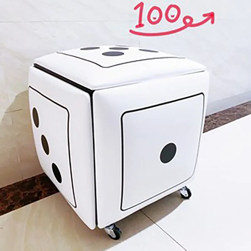 구매 거실 가구 접이식 의자 소형 벤치 크리에이티브 스툴 티 테이블 콤비네이션 체어 휴대용 다기능 오토만