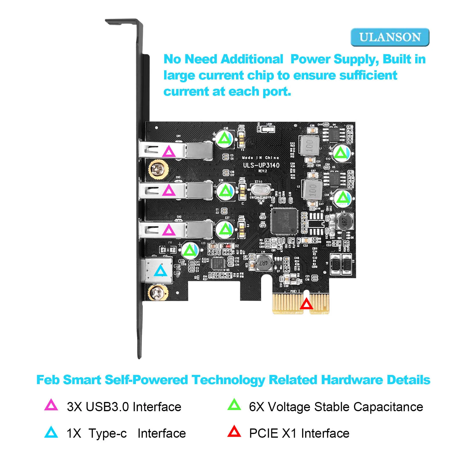 компьютерная шина pci e usb3 0 адптер 4