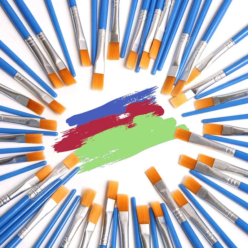 12 шт набор нейлоновых волосяных деталь кисть для детского рукоделия инструмент