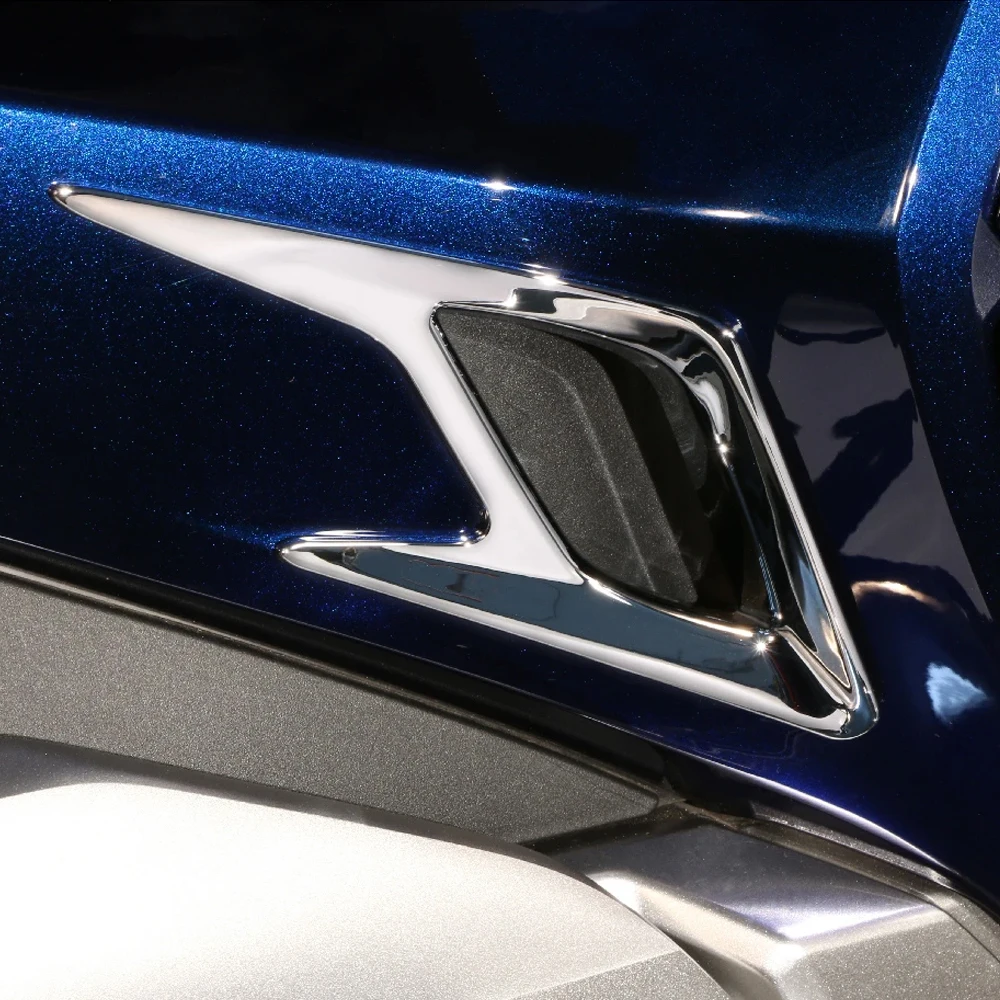 

For Honda Goldwing GL1800 2018 2019 2020 Front Fender Accent Decoration Trim Motorcycle Chrome Accessories ABS Plastic