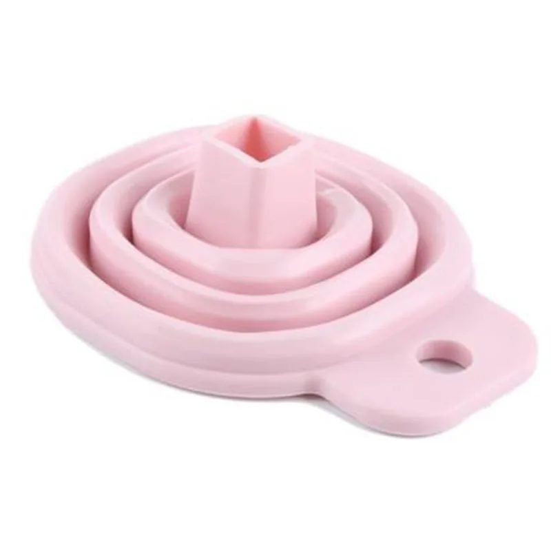 Silicone Foldable Funnel Mini Liquid Dispensing Kitchen Folding Heat Oil Resistant Water Gel Collapsible Funnels | Дом и сад