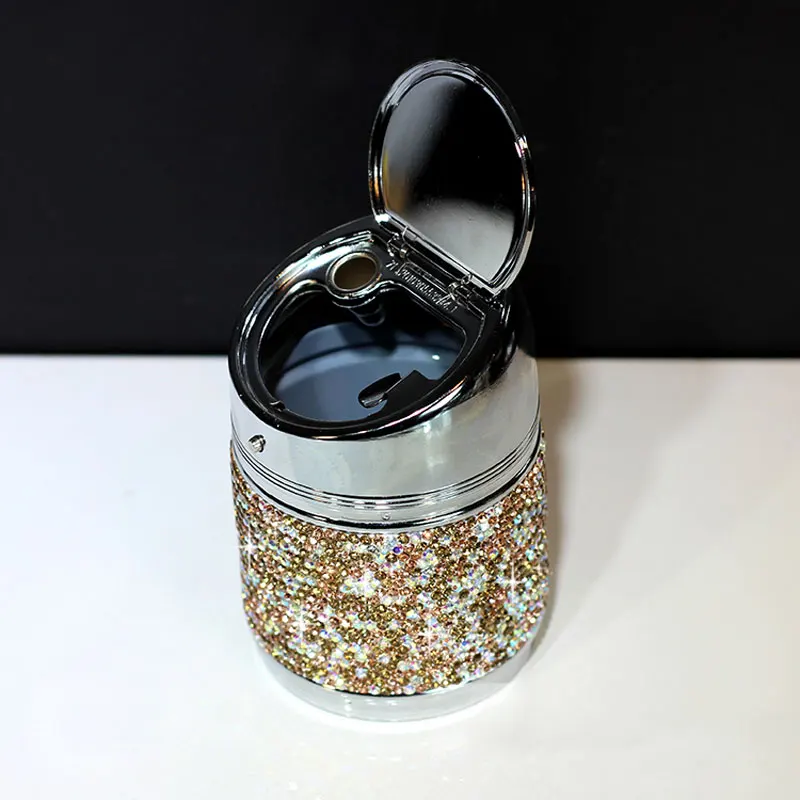 Портативный многофункциональный Алмазный дом с крышкой пепельницы для