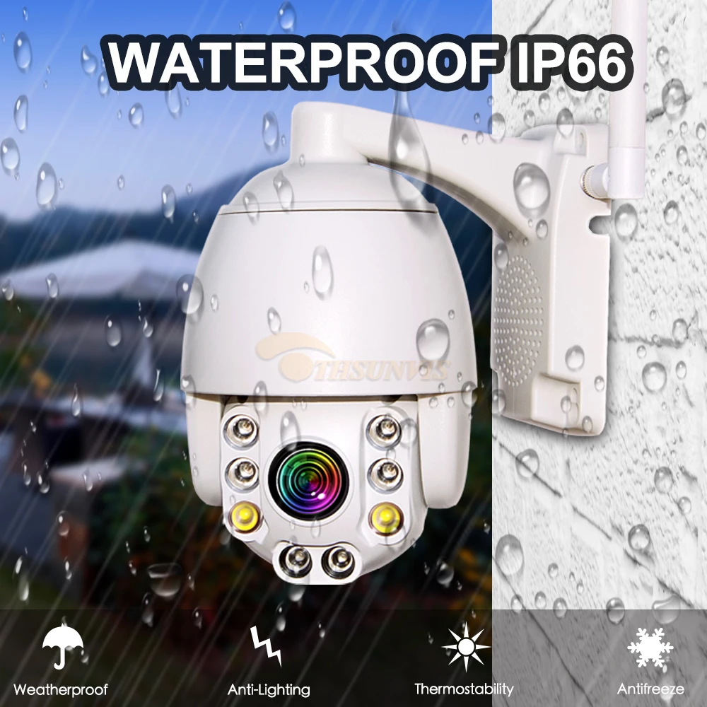 Мини Wi-Fi PTZ IP-камера 1080P 5MP Super HD 5X оптический зум двухстороннее аудио беспроводная