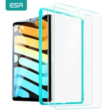 ESR 2PCS Tempered Glass for iPad mini 6/iPad Pro 2021 11 12.9 2020 2018 /iPad 9 8 7 Glass Film for iPad Air 4 Screen Protector