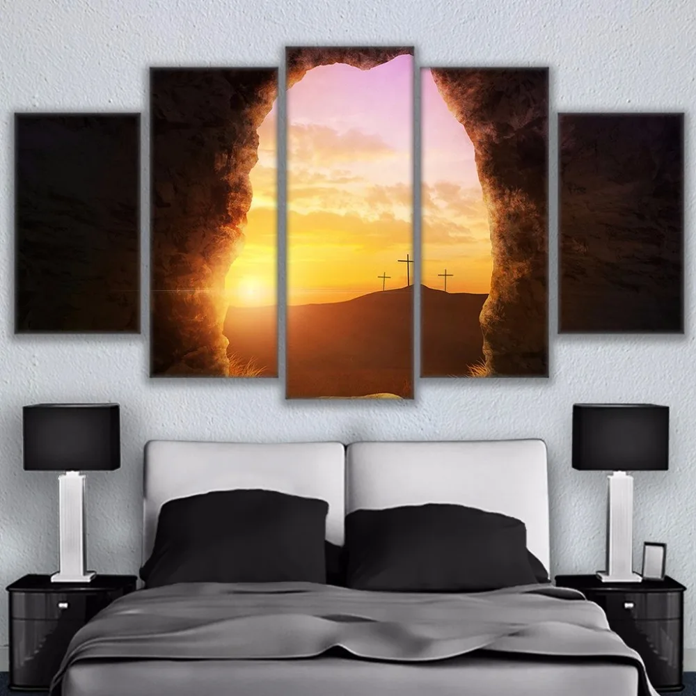 Beautiful Scenery HD Printed 5 Piece Canvas Art Scenery Painting Wall Pictures for Living Room Home Decor Anime Poster Wall Art