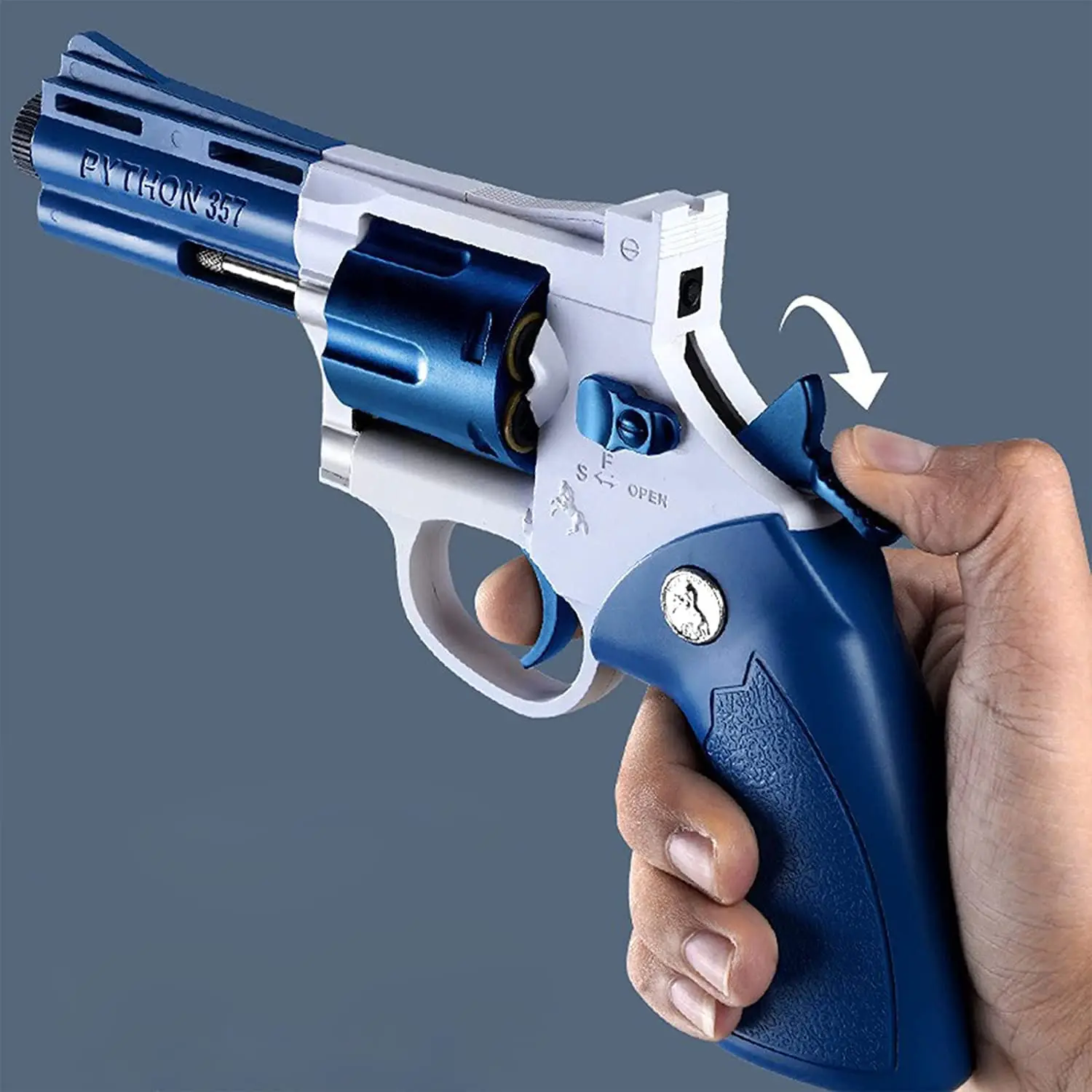 Revolver Soft Bullet Gun ZP5 Pistol 357 Shell Throwing Toy Weapon CS Model for Boys Children Gift | Спорт и развлечения