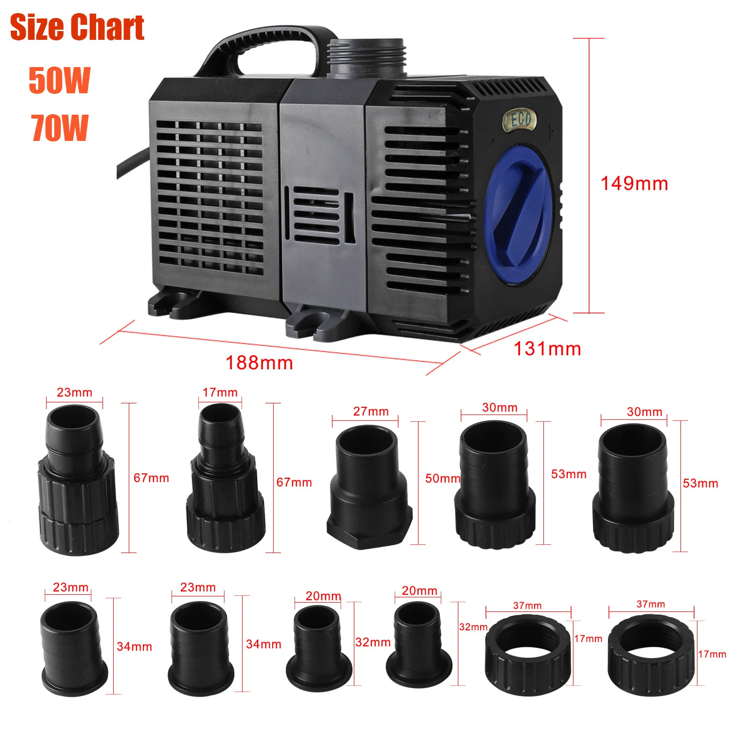 10 Вт 80 8000L/ч погружной водяной насос 220 В VFD частотно регулируемый привод Eco