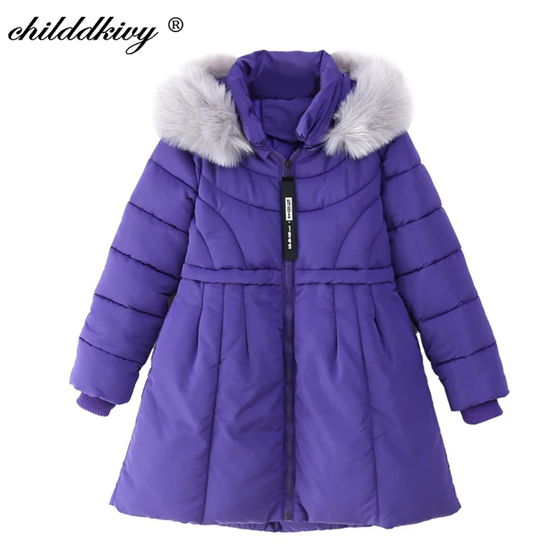 

Childrens' jacket Winter Parka for girls Thicken Baby clothes girls cotton coat Children's clothes for girls from 10 to 12 years