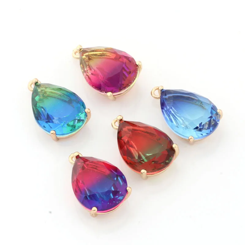 

Новинка, модные подвески с кристаллами 13*18 в форме капли, циркониевые Подвески «сделай сам», серьги, подвески, аксессуары для изготовления о...