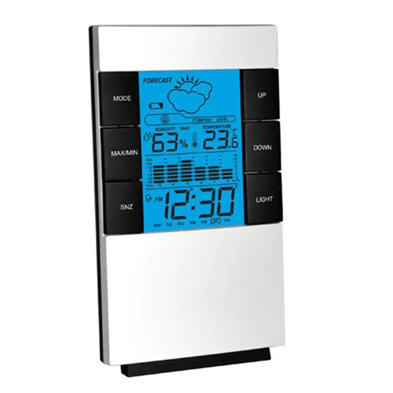

LCD Wireless Weather Station Alarm Clock Indoor&Outdoor Thermometer Calendar