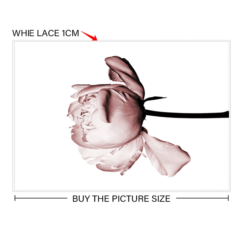 

Islamic Wall Art Canvas Mural Muslim Poster Arabic Pink Floral Print Hanging Painting Modern Mosque Minimalist Quote Room Decor