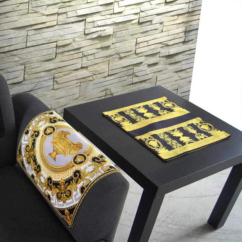 

American style light luxury table mat, retro fruit plate pad, damp proof coaster, European style thickened heat insulation pad