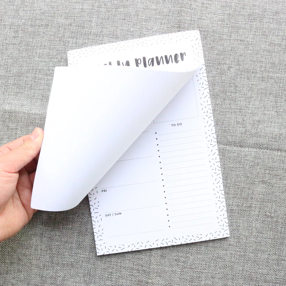 Domikee Новый Классический магнитный холодильник еженедельник блокнот A5 школьный