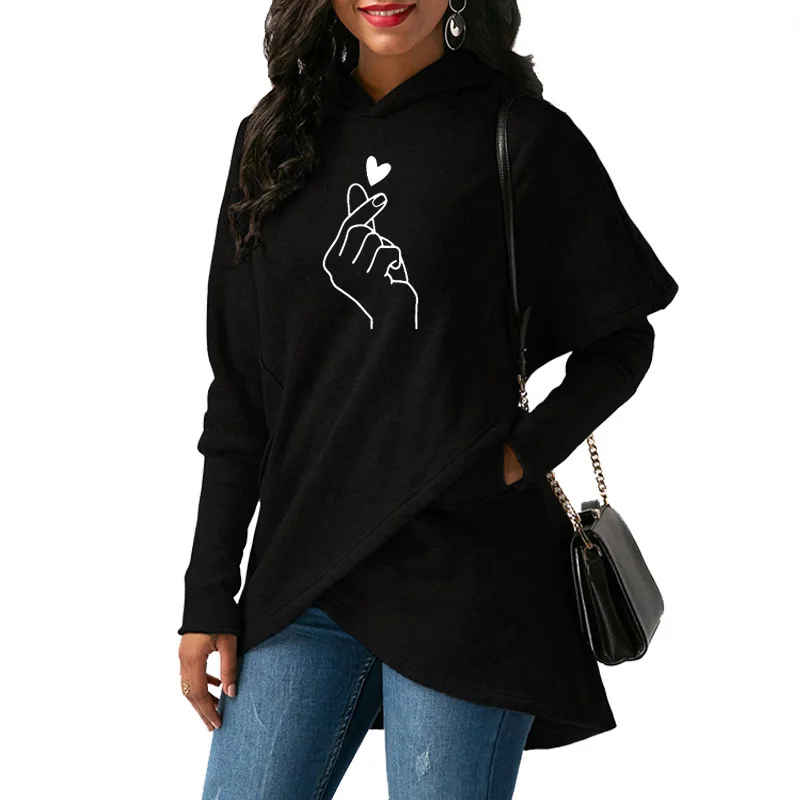 Женская шапка с защитой новая свободная асимметричным карманом и принтом в виде