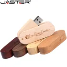 Usb-флеш-накопитель JASTER, 5 цветов, изготовленный на заказ, из бамбукового ореха, деревянного логотипа, 4 ГБ, 8 ГБ, 16 ГБ, 32 ГБ, usb 2,0, фотография, 64 ГБ, лучший подарок
