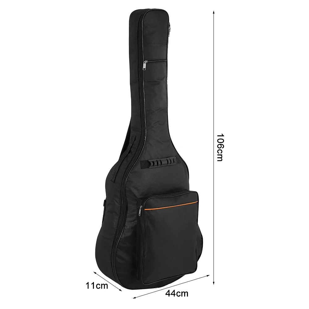 40/41 дюймов Ткань Оксфорд черный гитарный Гиг сумка Мягкий чехол Наплечные ремни