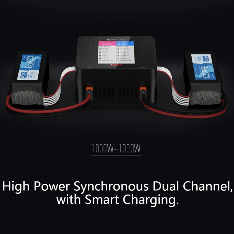 ISDT P30 двойное балансирующее зарядное устройство 1000 Вт 30A сигнал канал макс для