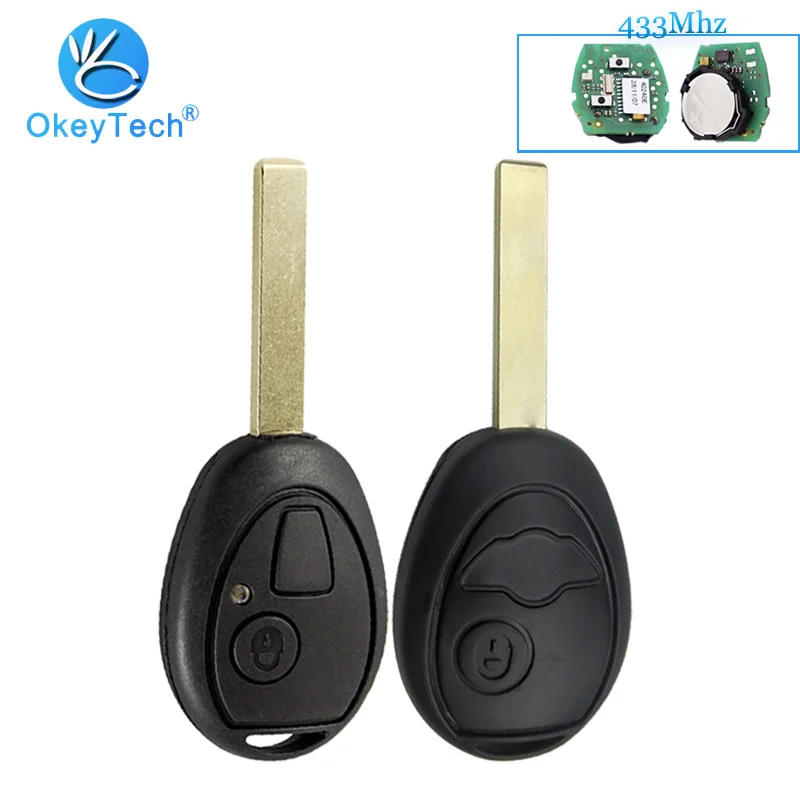Пульт дистанционного управления OkeyTech для BMW Mini Cooper S R50 R53 Land Rover 433 МГц 2 кнопки