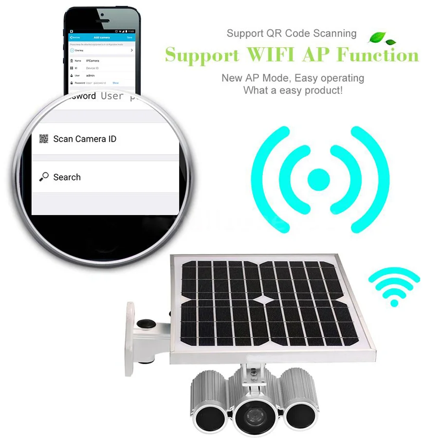 Funxwe FW26 солнечной энергии батарея ed 1080P WiFi IP камера беспроводная P2P Starlight CCTV наружная безопасность ночное видение ИК 80 м