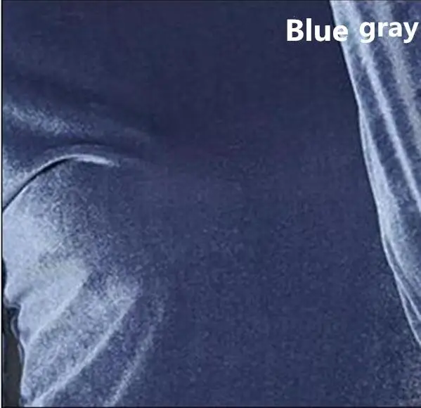 Blue grey Весна Осень женское велюровое пальто плюс размер Модное Длинное бархатное пальто женские зимние велюровые куртки M-7XL 8XL свитер - Цвет: Blue grey