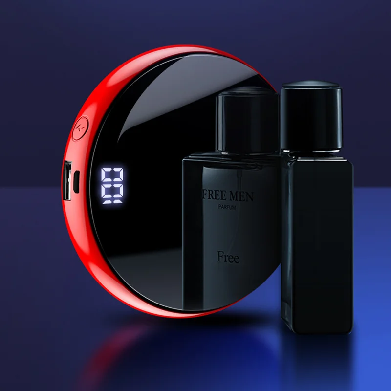 Внешний мини-аккумулятор на 20000 мАч с зеркальным экраном Цифровое зарядное