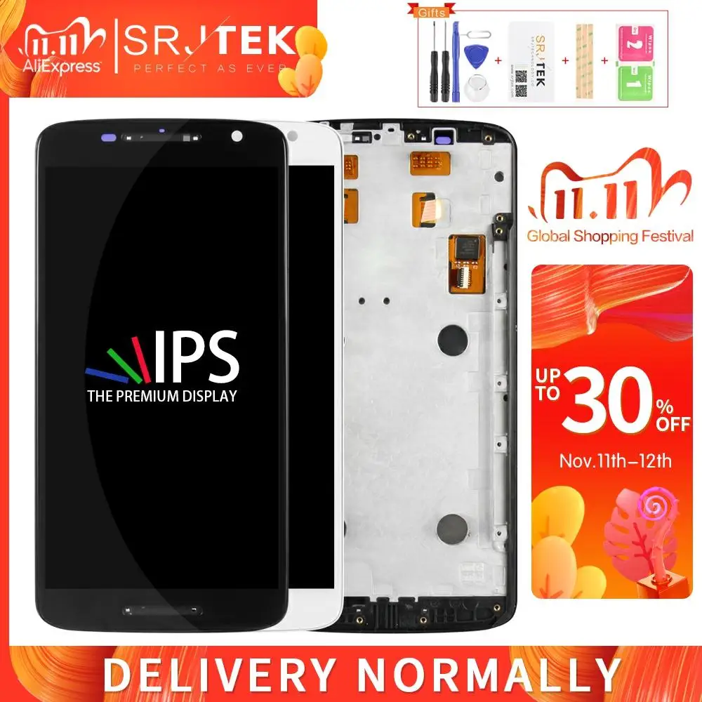 Srjtek экран для Motorola Moto X Play XT1561 дисплей XT1563 сенсорный дигитайзер полная сборка XT1562