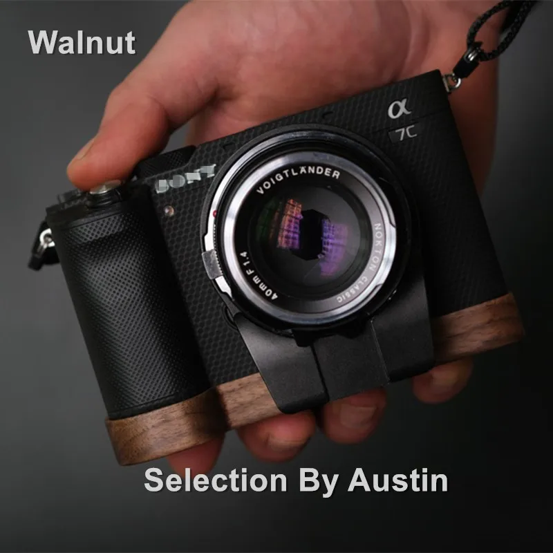 Деревянная ручка для Sony A7C Alpha 7C ореховая