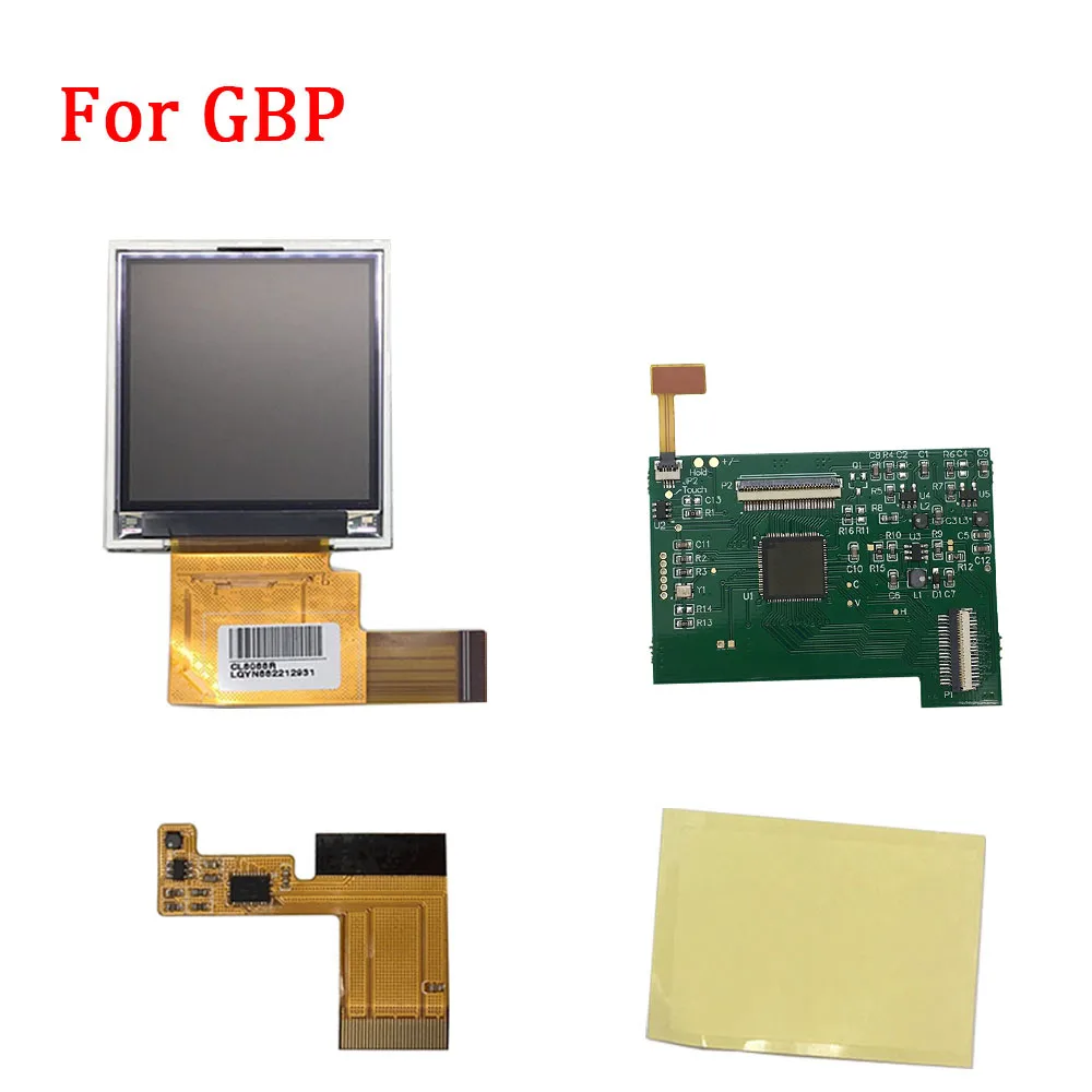 LCD Screen For GBP Сменные комплекты жк-экрана для GBP, подсветка экрана с ленточным кабелем для kingd GBP, ЖК-экран, высокий светильник, консоль для геймпада, Новинка - Цвет: LCD Screen For GBP