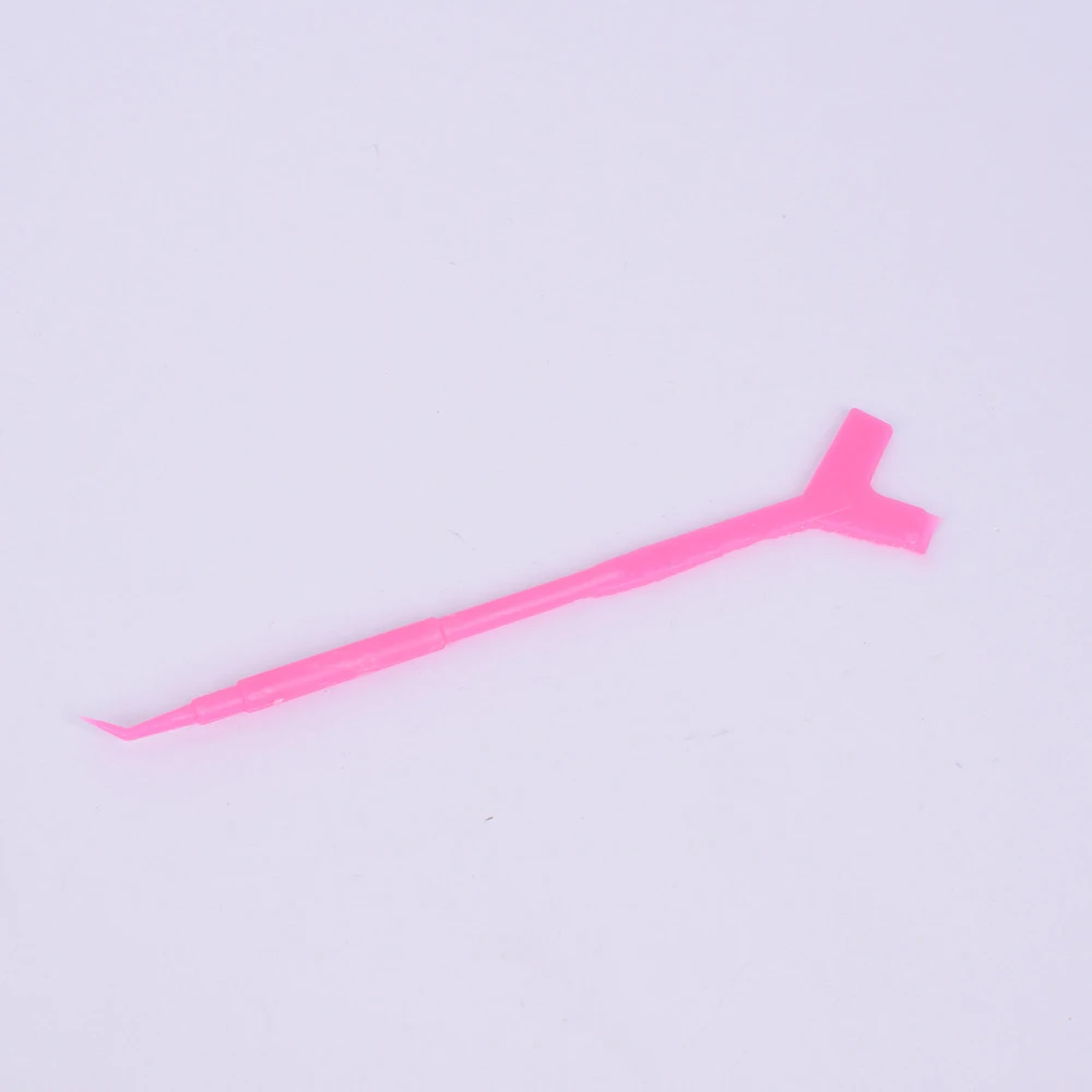 

10pcs/set Plastic Eyelash Perming Stick Tool Lashes Extension Hot Glue Spoon Y Shape Comb Brush Lash Lifting Curler Applicator