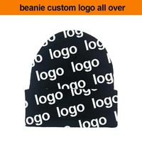 free shippingadult 100 acrylic winter hats add your logo beanie custom logo all over