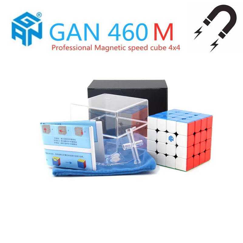 GAN460 M Magnetic Cube Speed cube Магнитный куб 4x4 головоломка магический 4x4x4 GAN 460