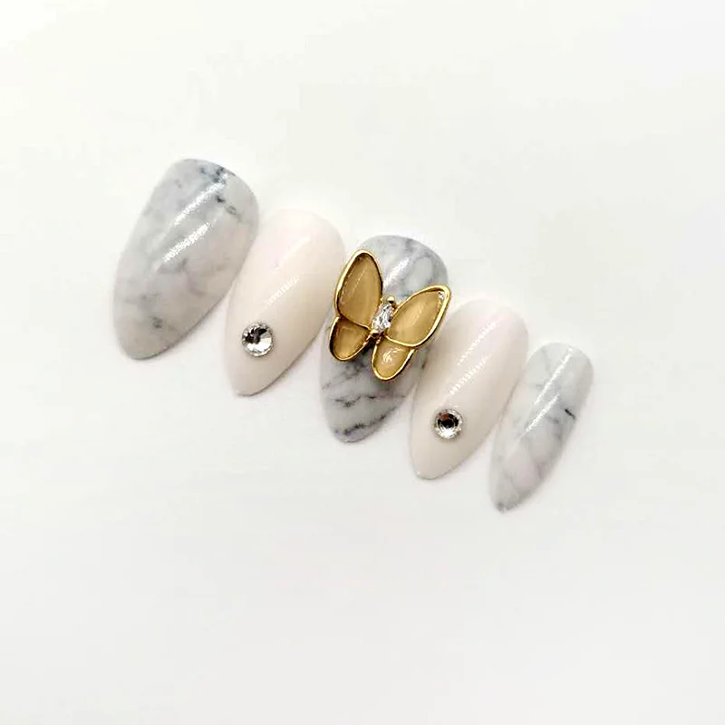 5 звёздочек бабочки в сочетании с золотым цирконом износостойкая Броня 3D твердая