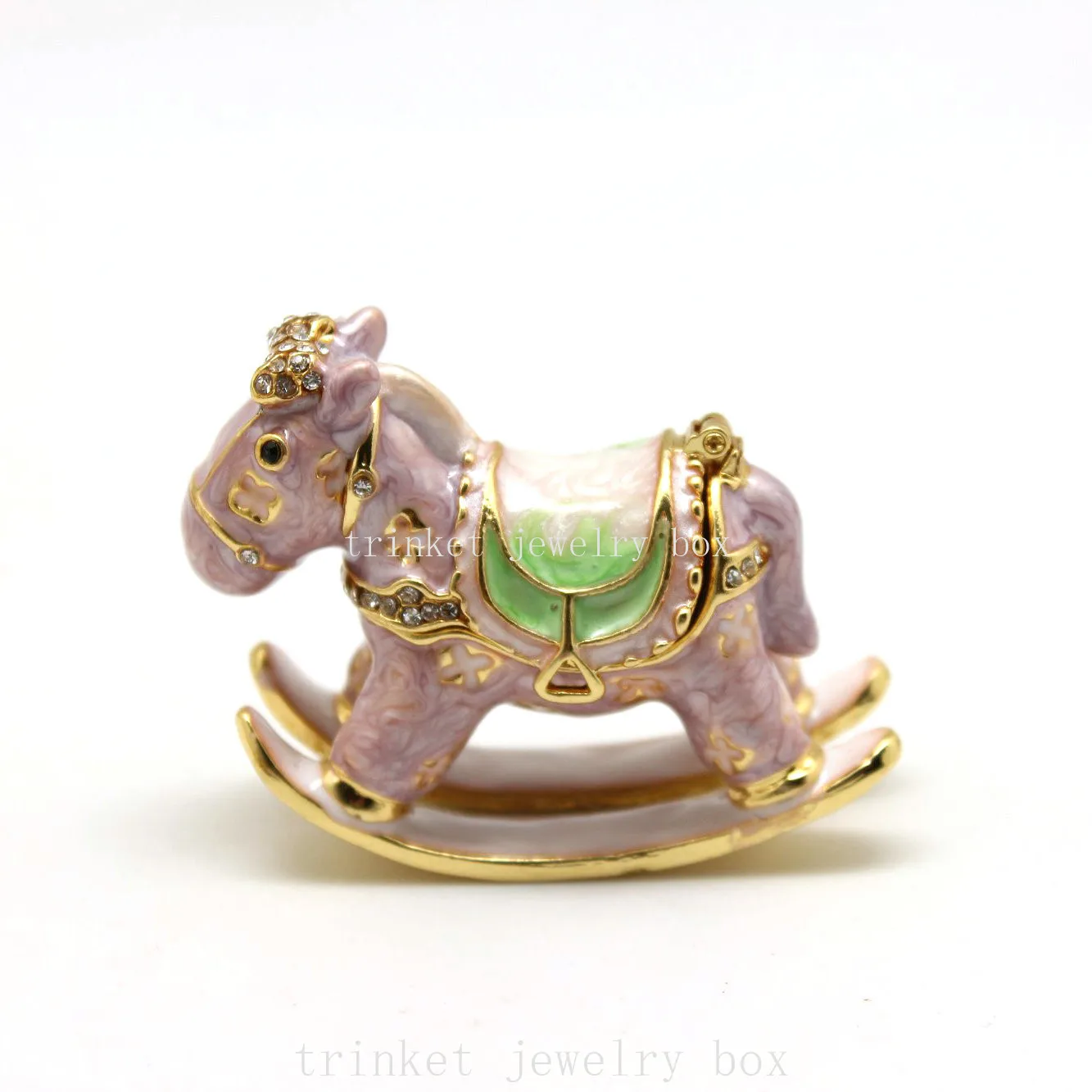 Rocking Horse Trinket Box Decorative Horse Collectible Figurine